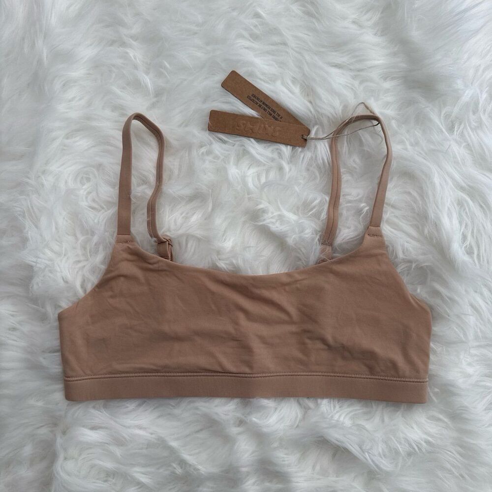 Skims Fits Everybody Scoop Neck Bralette Clay Size Small